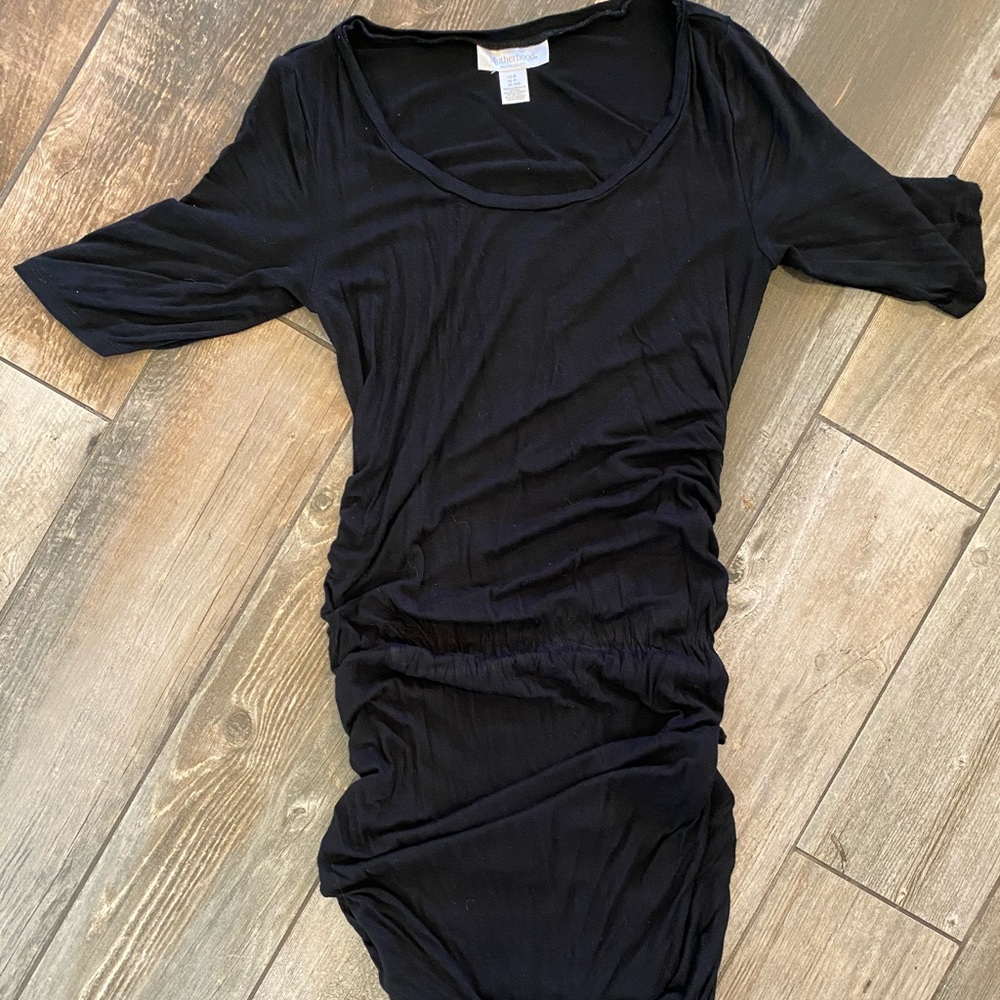 Black motherhood maternity dress
